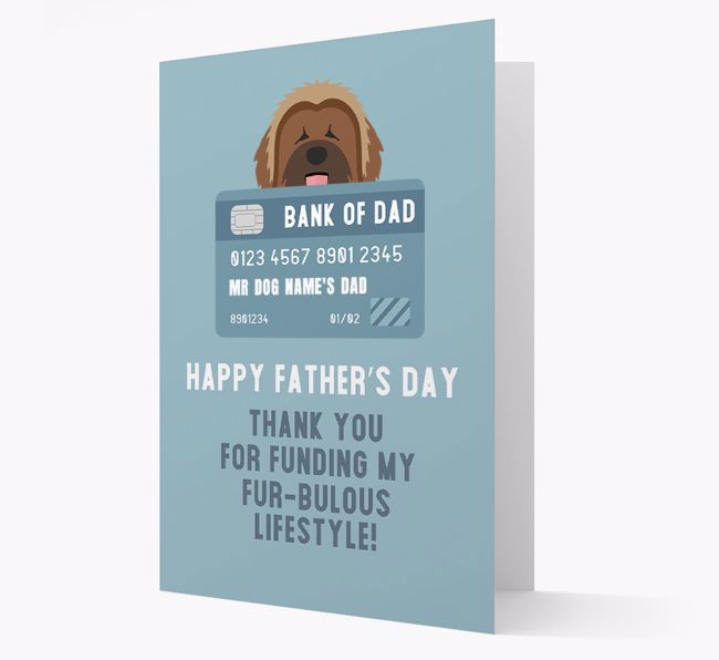 Personalised 'Bank of Dad' Card with {breedFullName} Icon